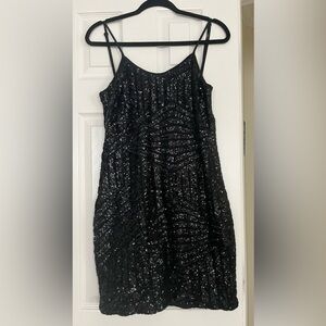 Papaya Black sequin Polyester Dress